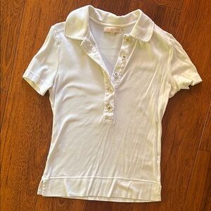 White Collared Polo Shirt